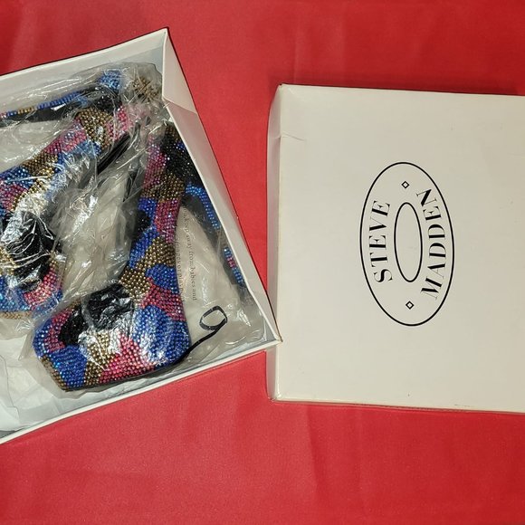 Steve Madden Shoes - Steve Madden Dyvinal Multi-Color Camouflage Rhinestone Platform Heels (NWOT)